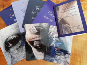 horse oracle cards display
